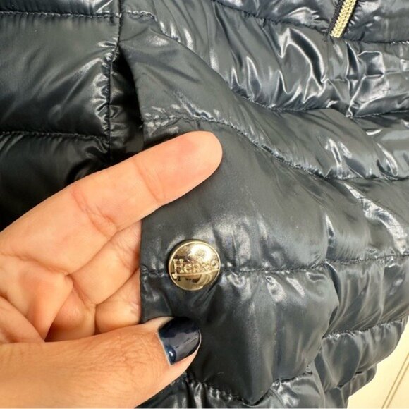 Herno Down Quilted Jacket in Navy Blue - Picture 3 of 14